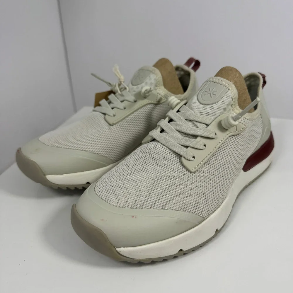 Tropicfeel Jungle Travel Sneakers Womens Size 6 Silver White Burgundy Water Shoe